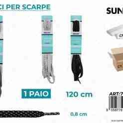Lacci Per Scarpe Piatto 1paio Ass. 0.8*120cm