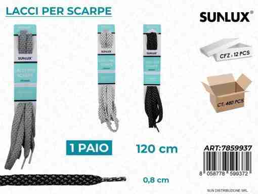 Lacci Per Scarpe Piatto 1paio Ass. 0.8*120cm