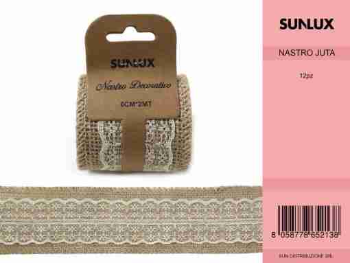 Nastro Decorativo In Juta 6cm*2m