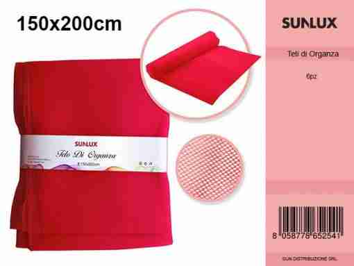 Telo Organza Rosso 150*200