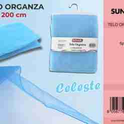 Telo Organza Celeste 150*200