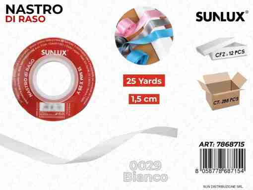 Nastro Di Raso 0029 Bianco 25y*1.5cm