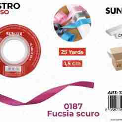 Nastro Di Raso 0187 Fucsia Scuro 25y*1.5cm