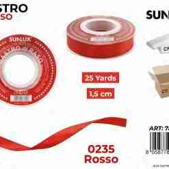 Nastro Di Raso 0235 Rosso 25y*1.5cm