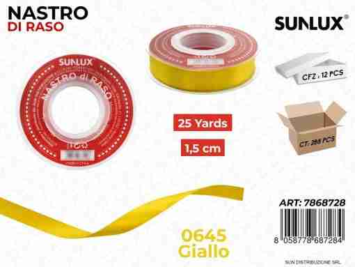 Nastro Di Raso 0645 Giallo 25y*1.5cm