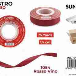 Nastro Di Raso 1054 Rosso Vino 25y*1.5cm