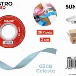 Nastro Di Raso 0308 Celeste 25y*2cm