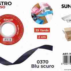 Nastro Di Raso 0370 Blu Scuro 25y*2cm
