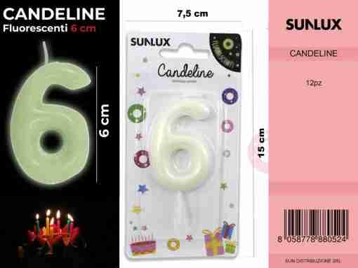 Candeline Fluo N.6