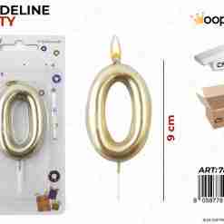 Candeline N.0 Col. Oro 9cm