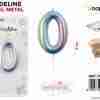 Candeline Pastel Metal N. 0 9cm