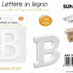 Lettera B In Legno 11*1.3cm