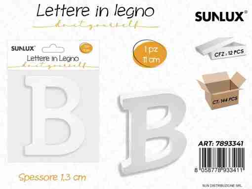 Lettera B In Legno 11*1.3cm