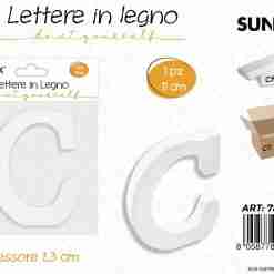 Lettera C In Legno 11*1.3cm