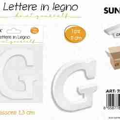 Lettera G In Legno 11*1.3cm