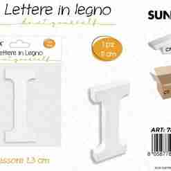 Lettera I In Legno 11*1.3cm