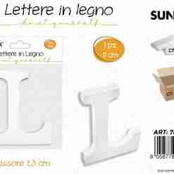 Lettera L In Legno 11*1.3cm
