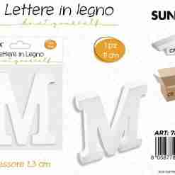 Lettera M In Legno 11*1.3cm