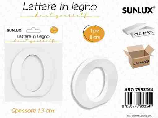 Lettera O In Legno 11*1.3cm