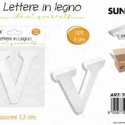 Lettera V In Legno 11*1.3cm