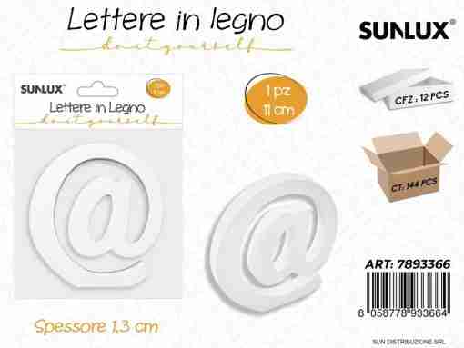 Lettera @ In Legno 11*1.3cm