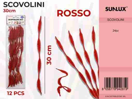 Scovolini Diy Rossi 30cm-12 Pcs