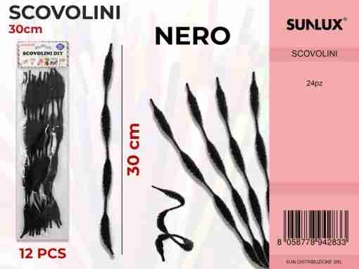 Scovolini Diy Neri 30cm-12 Pcs