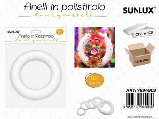 Anello In Polistirolo D.16cm