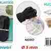 Filo Elastico Nero D.5mm*3mt