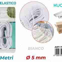 Filo Elastico Bianco D.5mm*3mt