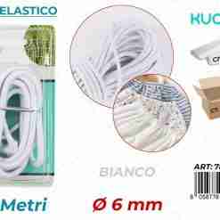 Filo Elastico Bianco D.6mm*2mt