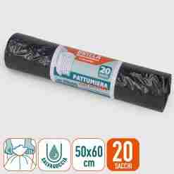 Sacchi Pattum Neri 50x60 Cm 20 Pz 30l