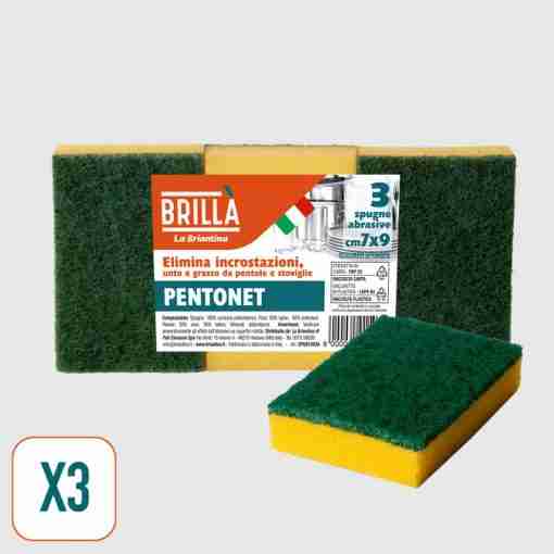Spugne Abrasive Pentonet 3 Pz.