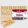 Pinze Bucato Legno Elefante 12 Pz 10x1,4x1,6 Cm