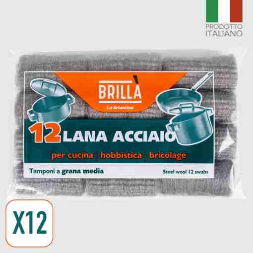 Lana Acciaio 12 Tamponi