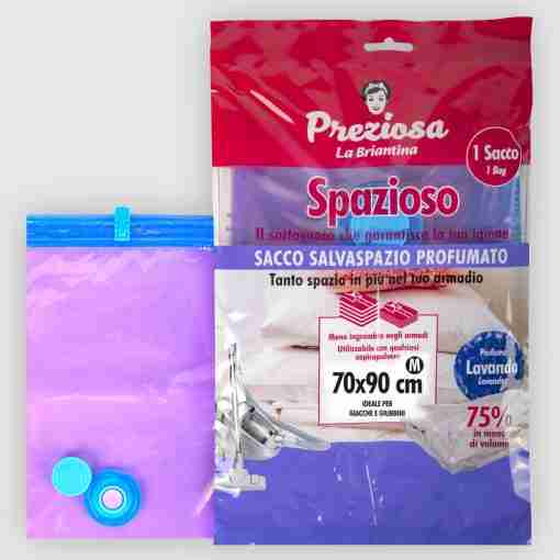 Sacco Spazioso 70x90 Cm  Lavanda Salvaspazio