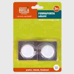 Fermaporta Adesivo Bianco 2pz