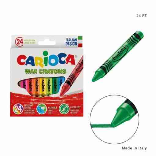 Carioca Pastelli Cera 24pz Bl.
