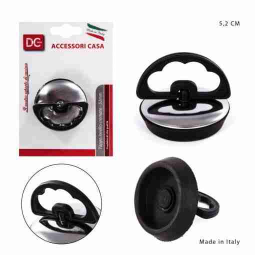 Dc Casa Tappo Lavello C/Man.Cop.Inox Cromato 5.2cm