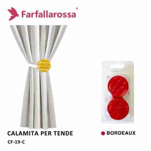 Calamita Per Tende Coppia Cf-19 Bordeaux