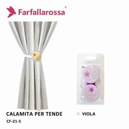 Calamita Per Tende Coppia Cf-21 Viola