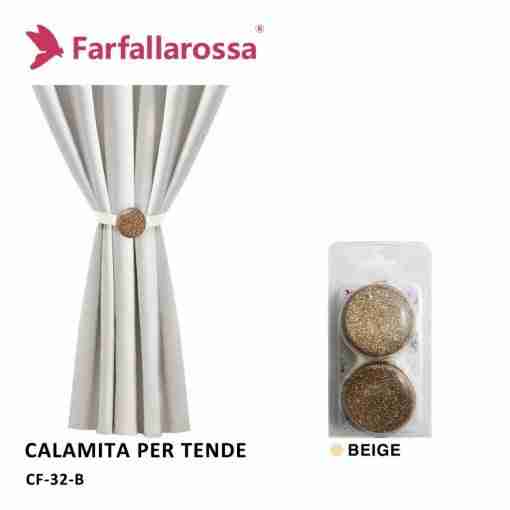 Calamita Per Tende Coppia Cf-32 Beige