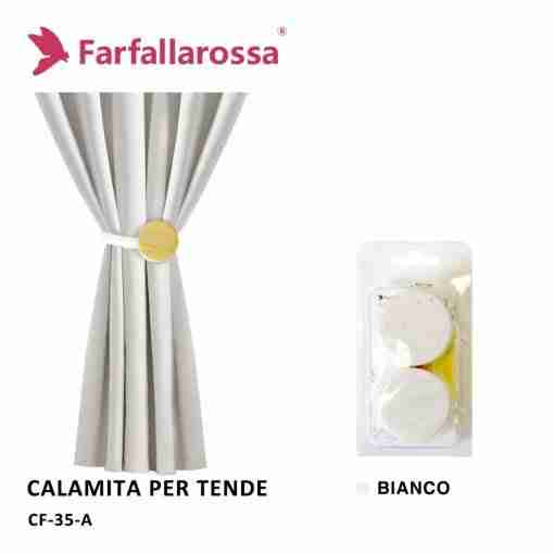 Calamita Per Tende Coppia Cf-35 Bianco