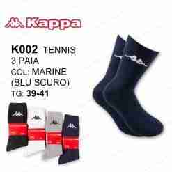 Kappa K002 Tris Calze Spugna Blu Tg.39-41