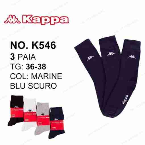 Kappa K546 Tris Calze Elasticizzato Marine Tg.36-38