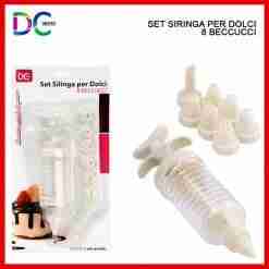 Dc Casa Siringa Decora Dolci 18x4cm+8beccucci