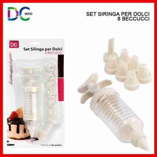 Dc Casa Siringa Decora Dolci 18x4cm+8beccucci