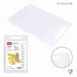 Dc Casa Tagliere Plast. 33x20x0,8cm Bianco