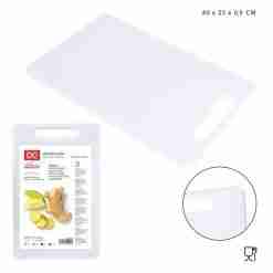 Dc Casa Tagliere Plast. 40x25x0,9cm Bianco