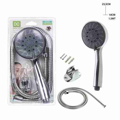 Dc Casa Doccetta Vortice 10cm 3f.+Supp.+Tubo 1.5m